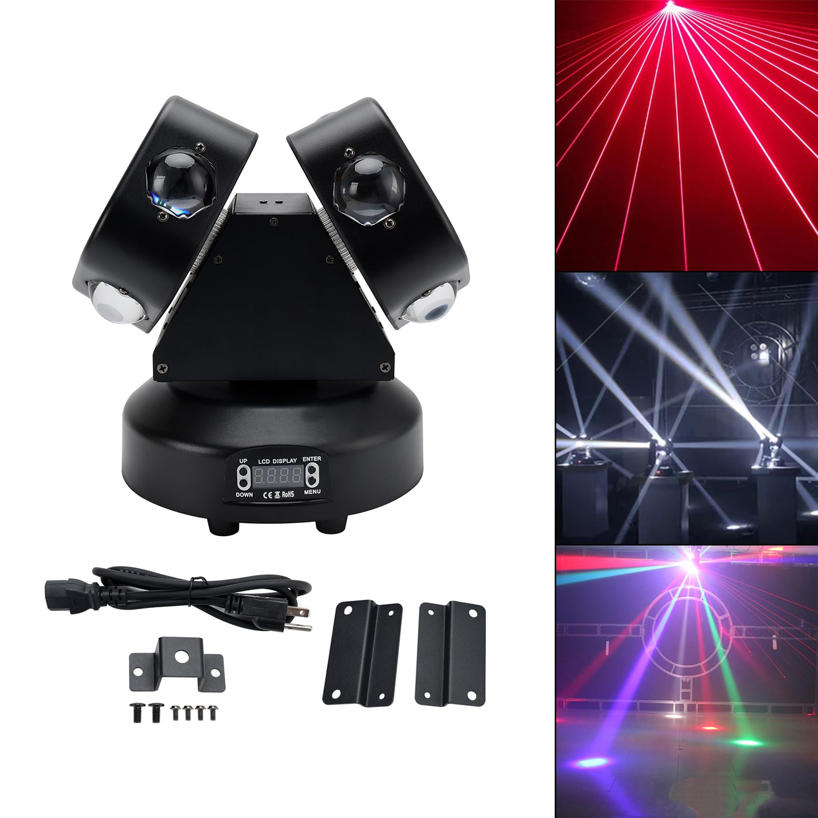 Amazon.co.jp: Frezon 120W 8LED 舞台照明 ムービングライト 高輝度