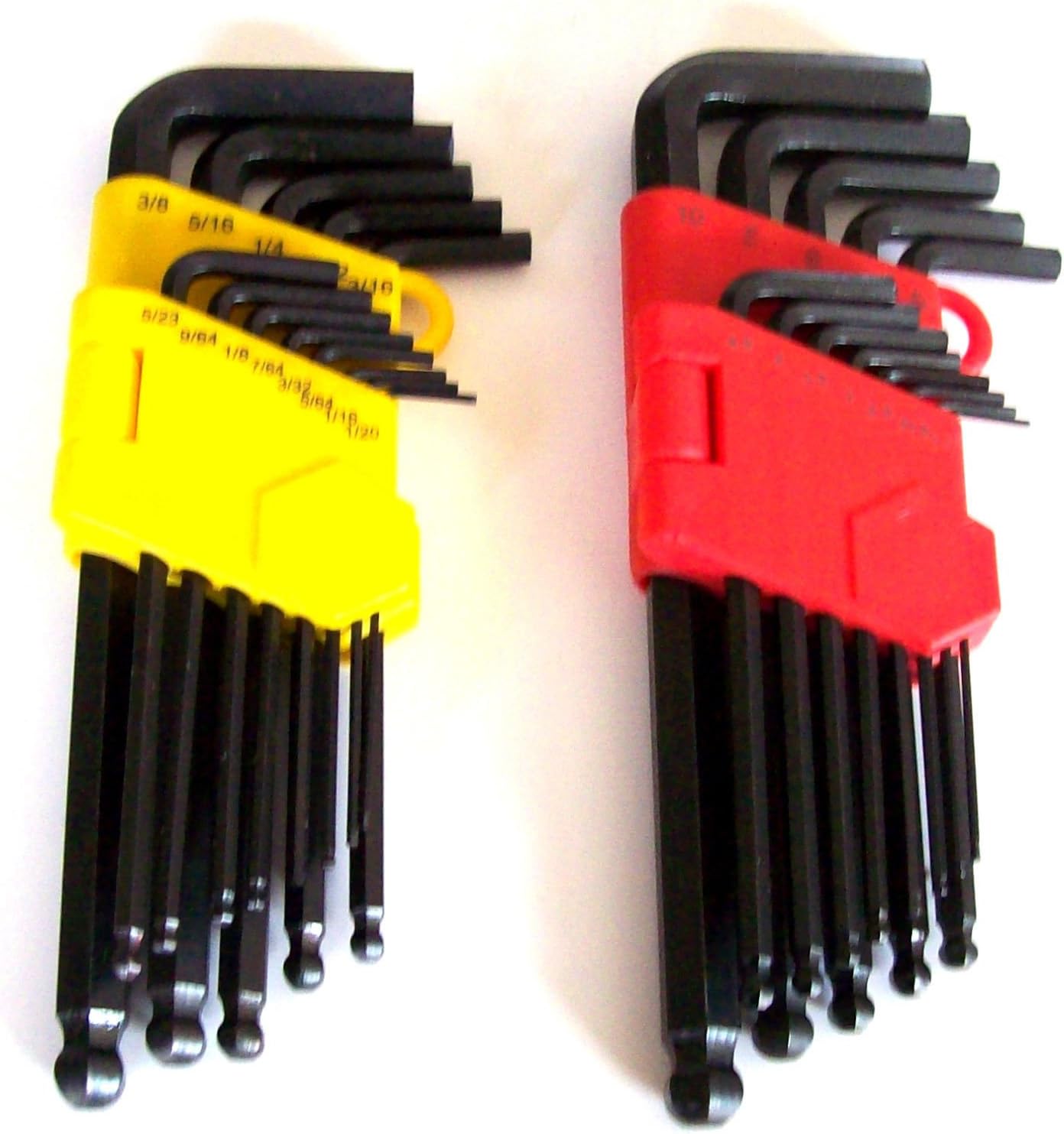 26pc GOLIATH INDUSTRIAL ALLEN BALL POINT END LONG ARM HEX KEY WRENCH SET SAE/MM