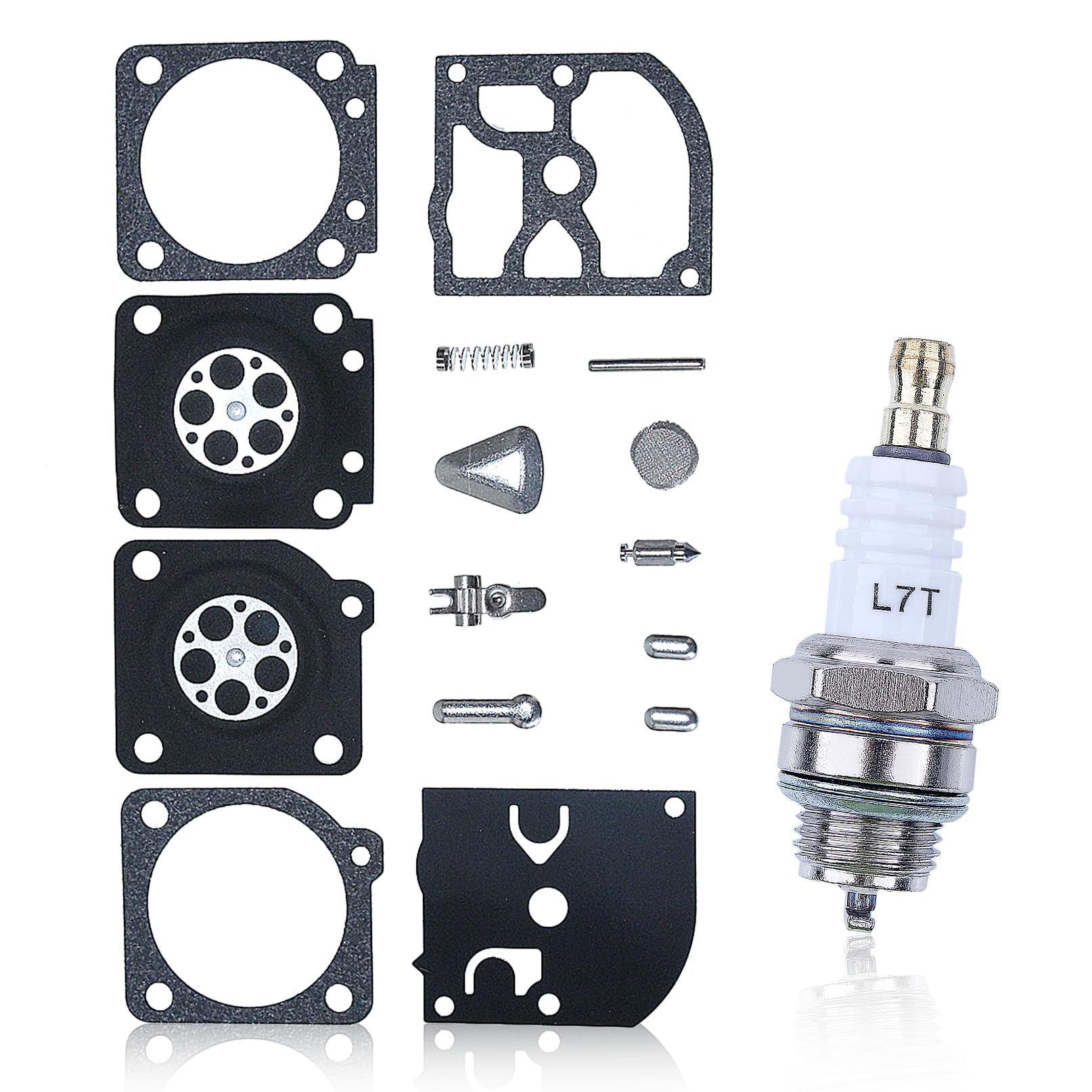 AUMEL Carburetor repair kit for STIHL MS192 MS200 MS192T MS200T 020 with ignition candle for zamade membrane carburetor membrane