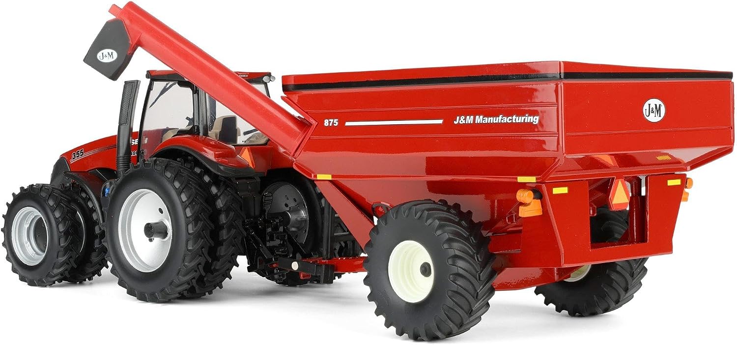 ERTL 1/32 Case IH Magnum 355 Tractor with Red J&M 875 Grain Cart 44500