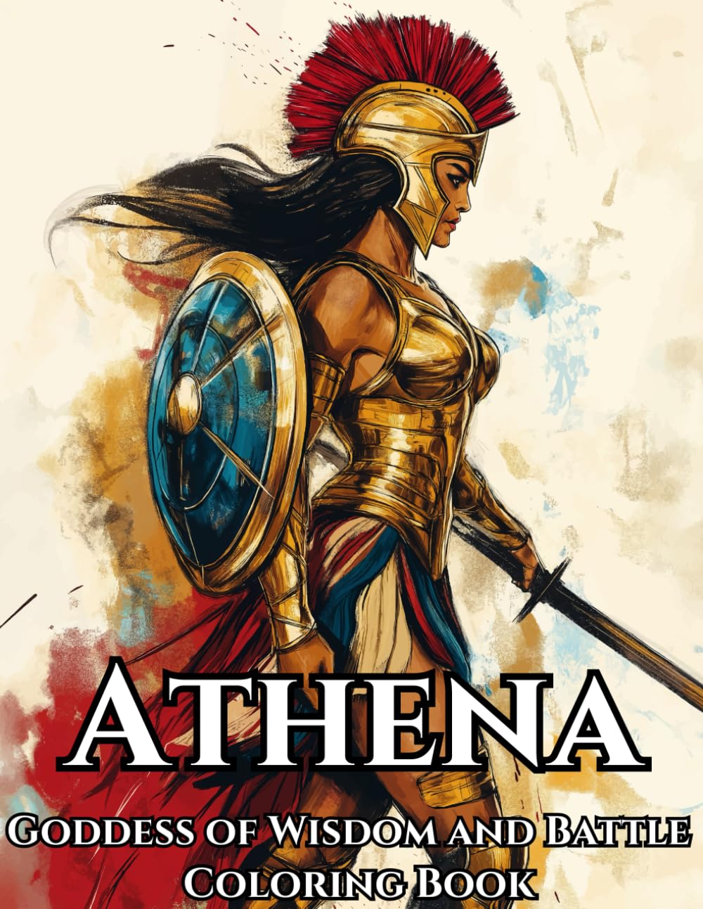 Athena Goddess of Wisdom and Battle Coloring Book