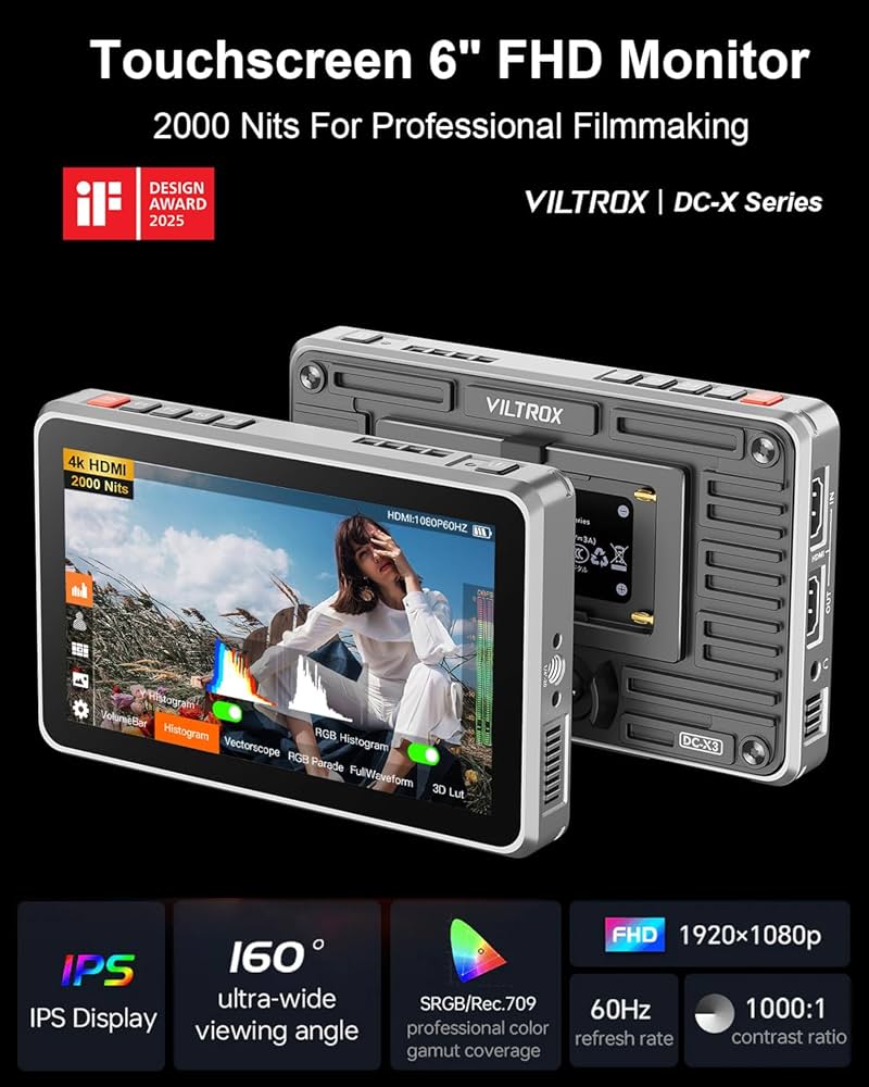 viltrox dc-x3 Amazon¥38500 カメラモニター Amazon.com : VILTROX DC-X3 2000 Nits SDI Camera Field Monitor, 4K