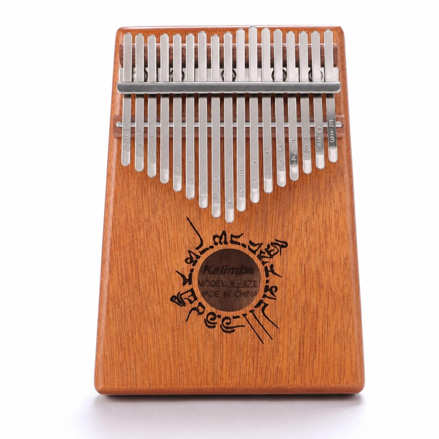 Beginner-Friendly 17-Key Kalimba Portable Kalimba with Tuning Hammer Wooden 17-Key Thumb Piano Hand-Held for Beginners, Students, Hobbyists, Music Practice, Travel, 17-key, Ancient Script|Kal-image-32