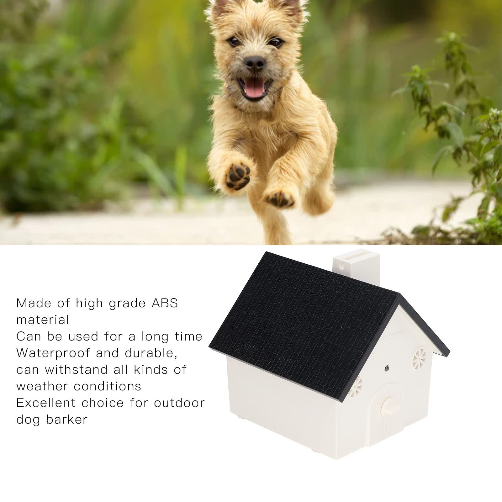 Dispositivi di Controllo Dell'abbaiare del Cane, Deterrente Portatile Ad Ultrasuoni Impermeabile per Appendere L'abbaiare del Cane con Cordino Facile da Installare Regolabile