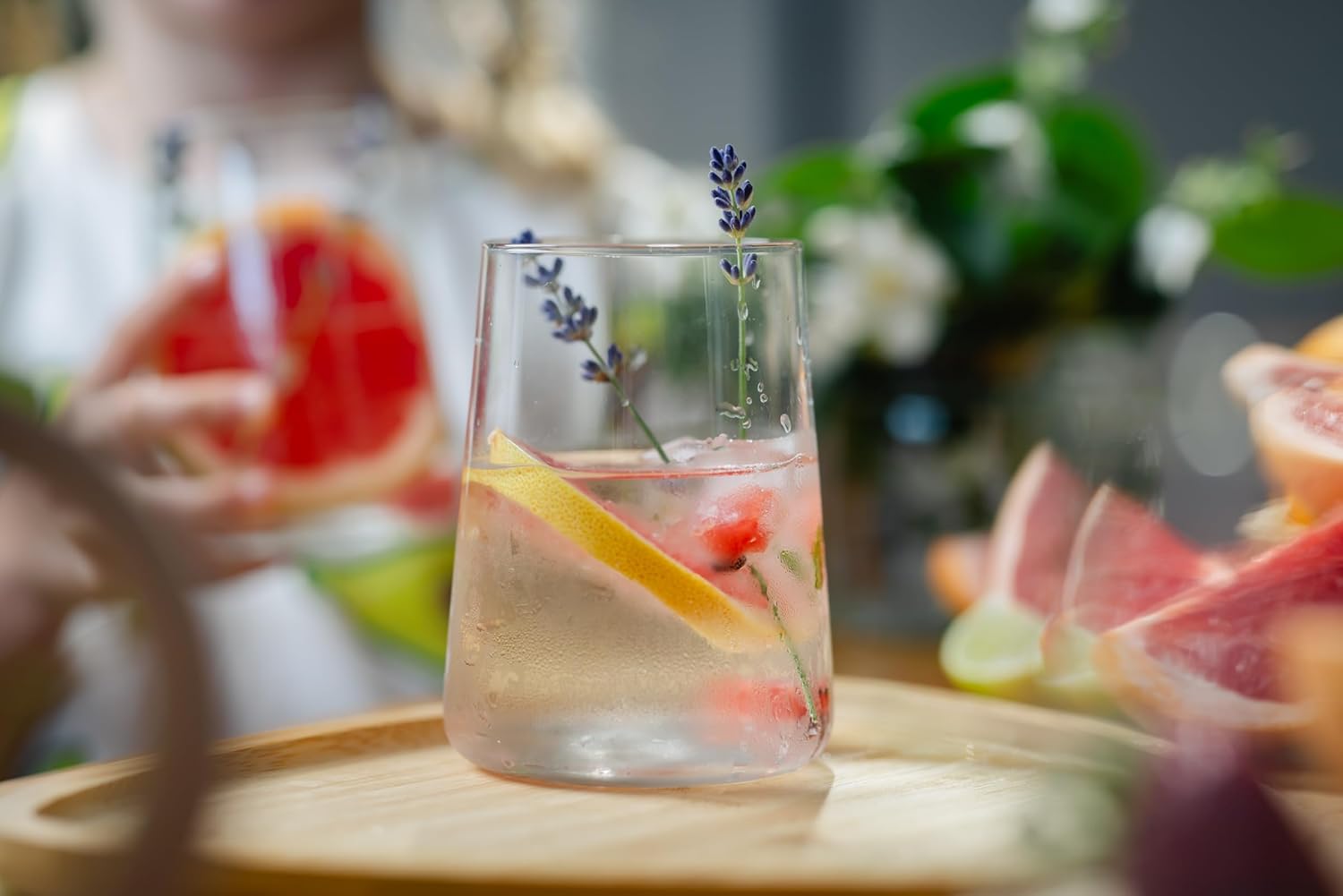 Krosno Water Glasses, Set of 6, 16.6 fl oz, Water Drinks Juice, Infinity Collection, Lead-Free Lightweight Glass, Everyday Drinking Glass, Dishwasher Safe, Made in Europe - Image 7