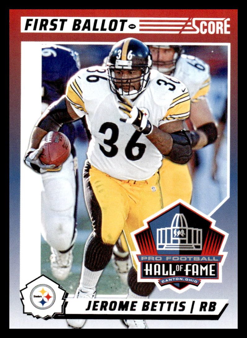 Amazon.com: 2024 Score Football First Ballot #10 Jerome Bettis