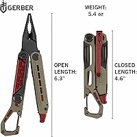 Vista 3 de Gerber Gear Stakeout Spark - Cuchillo plegable multiherramienta para mochileros, supervivencia, campamento, al aire libre, herramienta de bolsillo