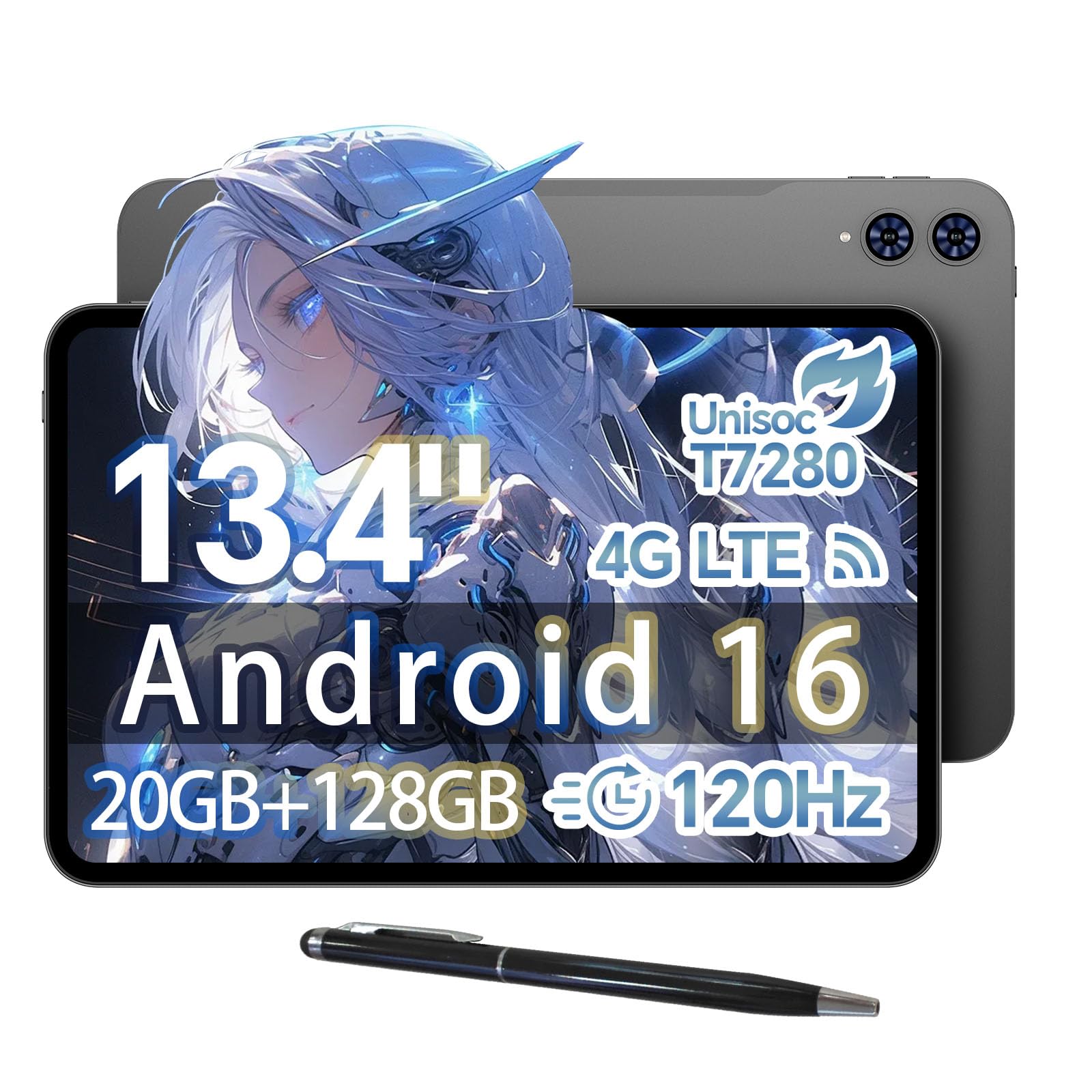 TECLAST T65 13 インチ タブレット 120Hz Androd15 Amazon.com : TECLAST 13.4 inch Android 15 T65 Tablet, 20GB+