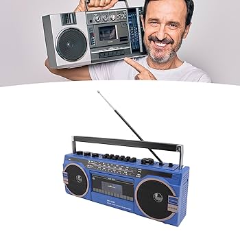 Amazon.com: Retro Cassette Player, Blueooth Boombox with AM