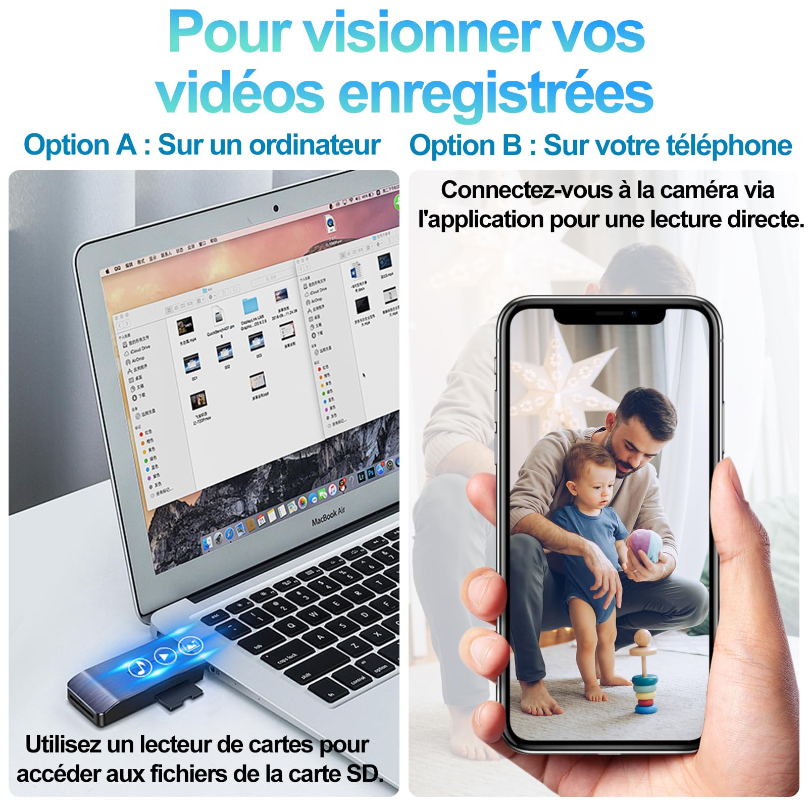 TANGMI Camera Espion, Hub de Charge 5-en-1 Mini Camera Espion sans Fil, WiFi 2.4G & 5Ghz 1080P HD avec Détection de Mouvement et Alertes Instantanées pour la Maison et Le Bureau