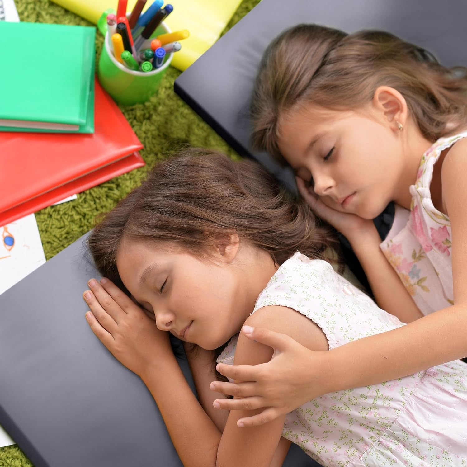 12 Pcs Daycare Cot Sheets for Sleeping Bulk 48 x 24 Inch Standard Size Preschool Soft Breathable Nap Rest Mat Crib Sheet for Kids Baby Boys Girls (Gray)