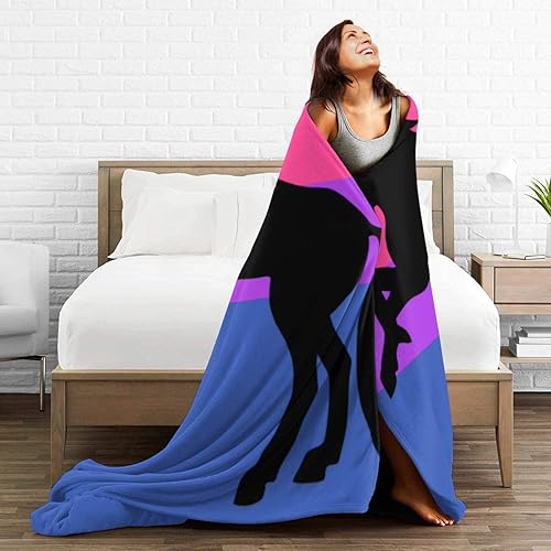 Miniatura 5 de Manta de forro polar de unicornio con bandera bisexual bi orgullo, edredón de felpa suave y acogedor, decoración de ropa de cama para habitación del