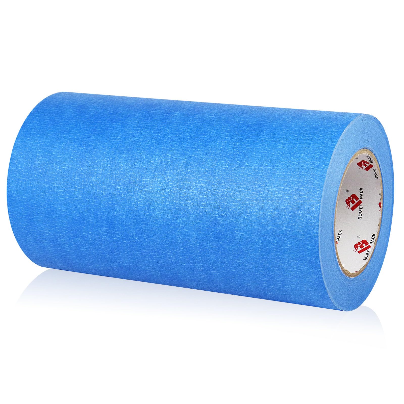 BOMEI PACK Cinta de pintor azul ancha de 9 pulgadas x 60 yardas, cinta de impresión 3D para corte láser, cinta de enmascarar ancha de eliminación limpia de 21 días