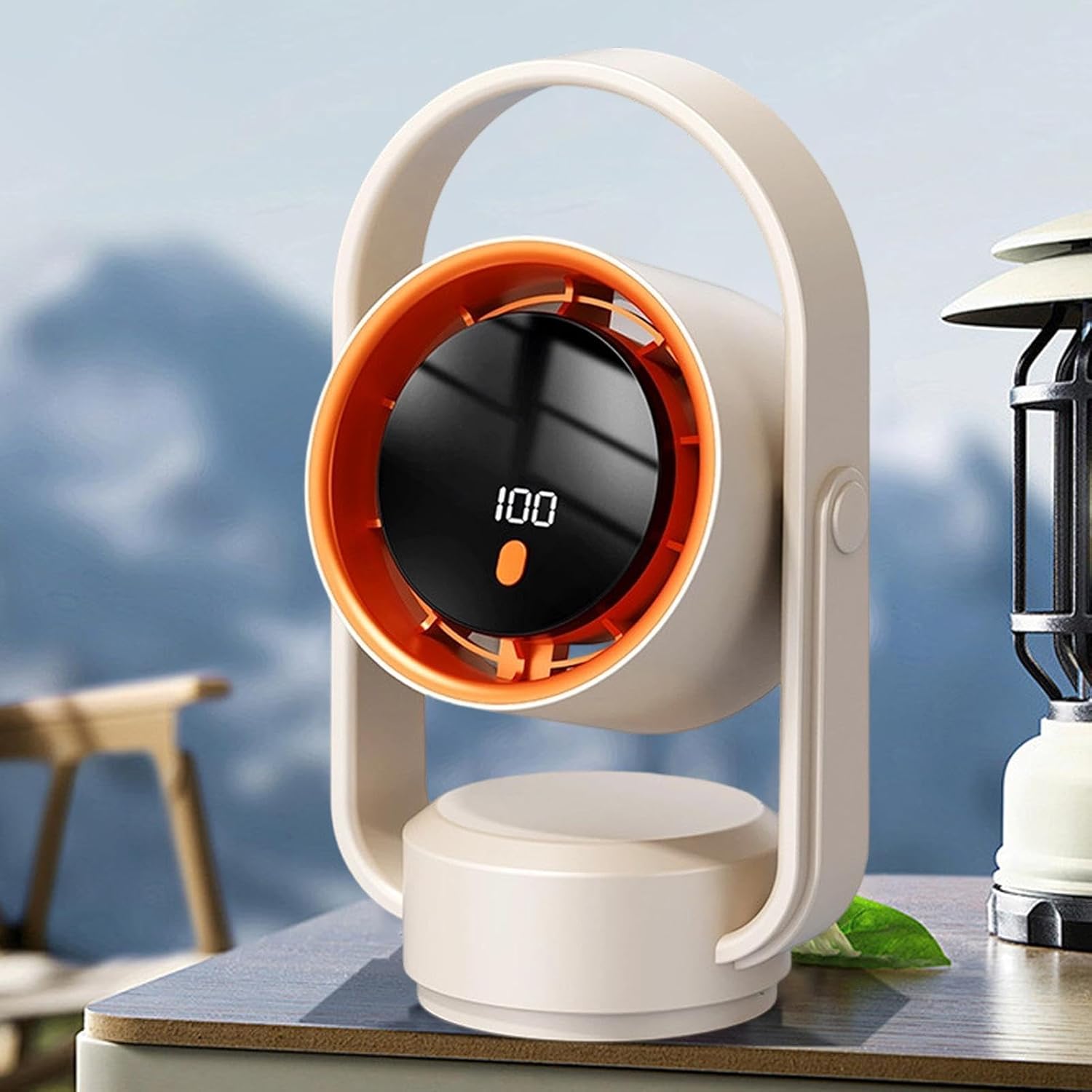 Desk Fan, Quiet Air Circulation System, 1800mAh, Desktop Circulating Fan, Quiet Personal F-an, Compact Tabletop Design And Rechargeable Battery, For Home, Offices, Study, Travel, And Outdoor Comfort