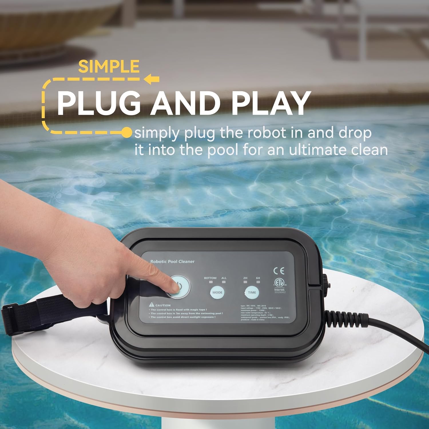 Easy-to-use Wall-Climbing Robot Cleaner