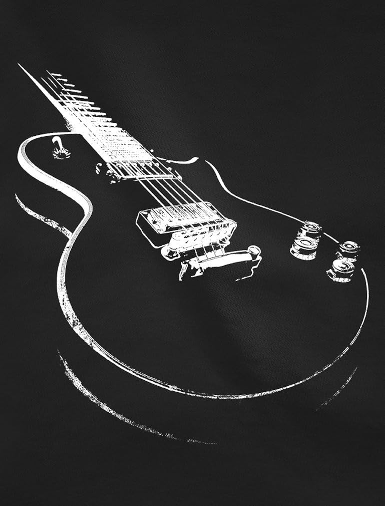 Guitar Shirts for Men Gift for Musician Guitar Player Printed Long Sleeve Tshirt : Clothing, Shoes & Jewelry