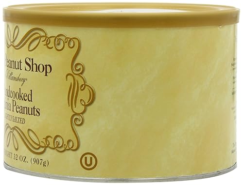 Miniatura 4 de The Peanut Shop of Williamsburg Cacahuetes Virginia ligeramente salados cocinados a mano, latas de 32 onzas (paquete de 2)