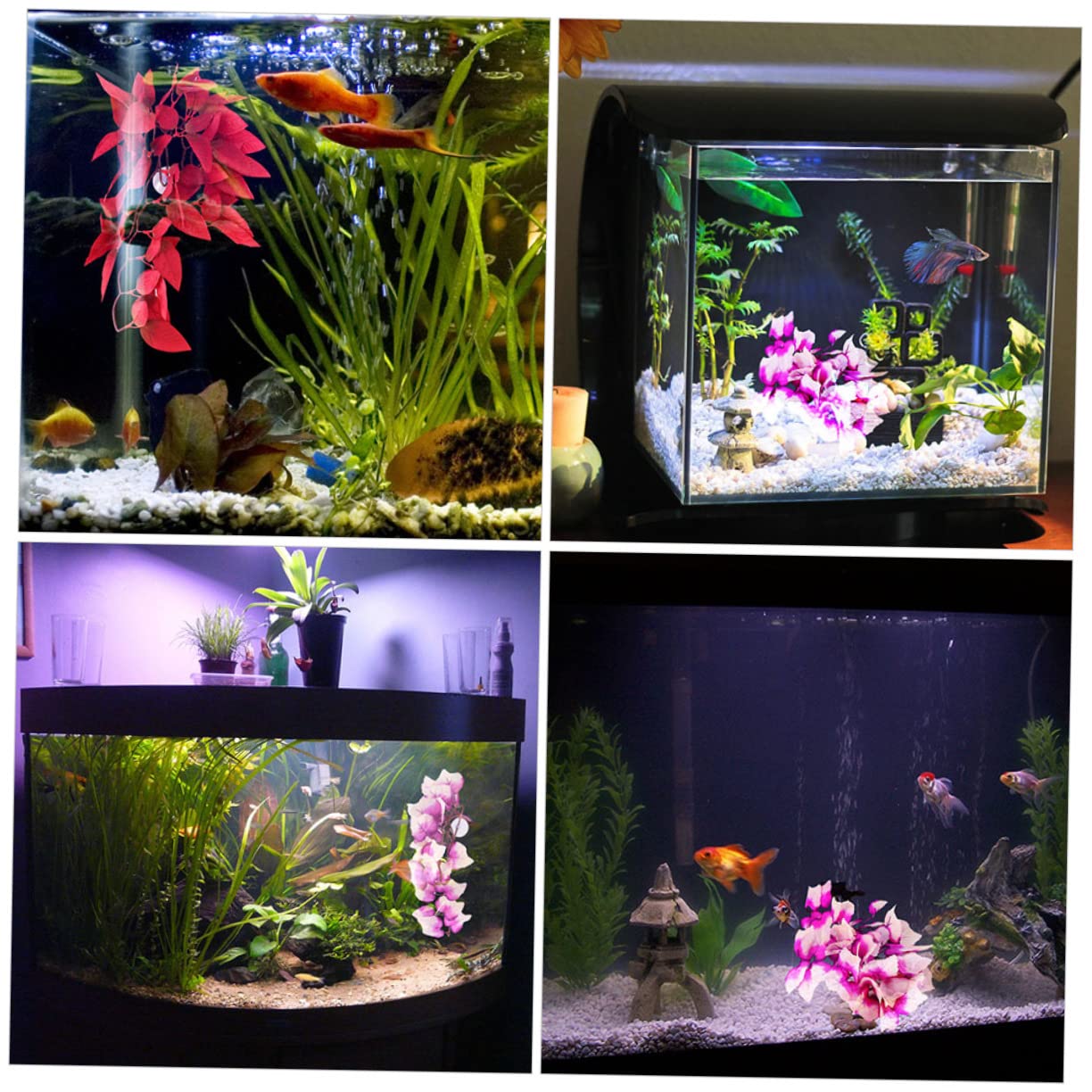 POPETPOP 8piezas Artificiales para Terrario y De Decoración Resistente para Reptiles Imitación De Agua Accesorios para Hábitats De