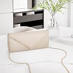 Larcenciel Clutch Purses for Women, Sparkling Envelope Evening Bag with Detachable Chain