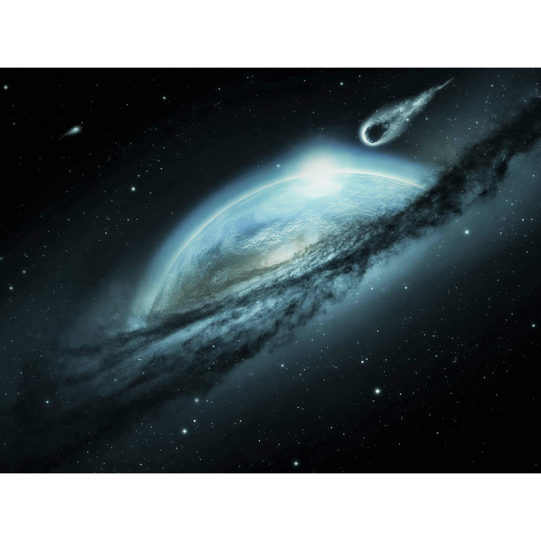 Artery8 Space Stars Light Planet Galaxy Meteoroid Premium Wall Art Canvas Print 18X24 Inch