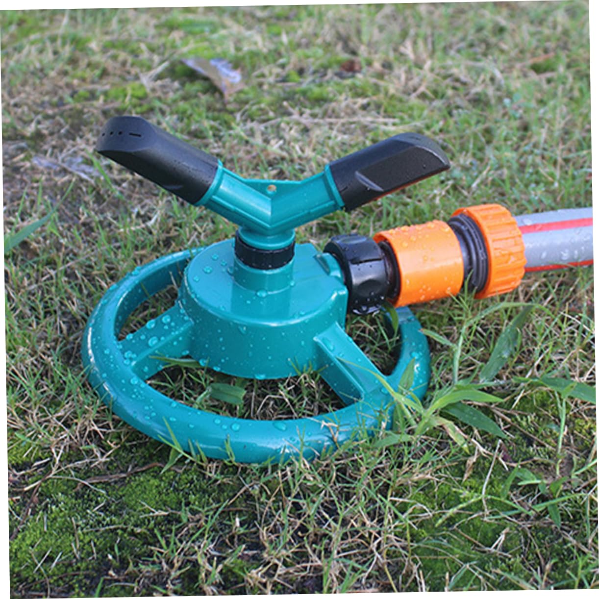 BESTonZON 4 Pièces Arroseur Automatique Rotatif pour Jardin Irrigation de Gazon Asperseur Économique pour Arrosage Uniforme Plantes Entretien de Pelouse