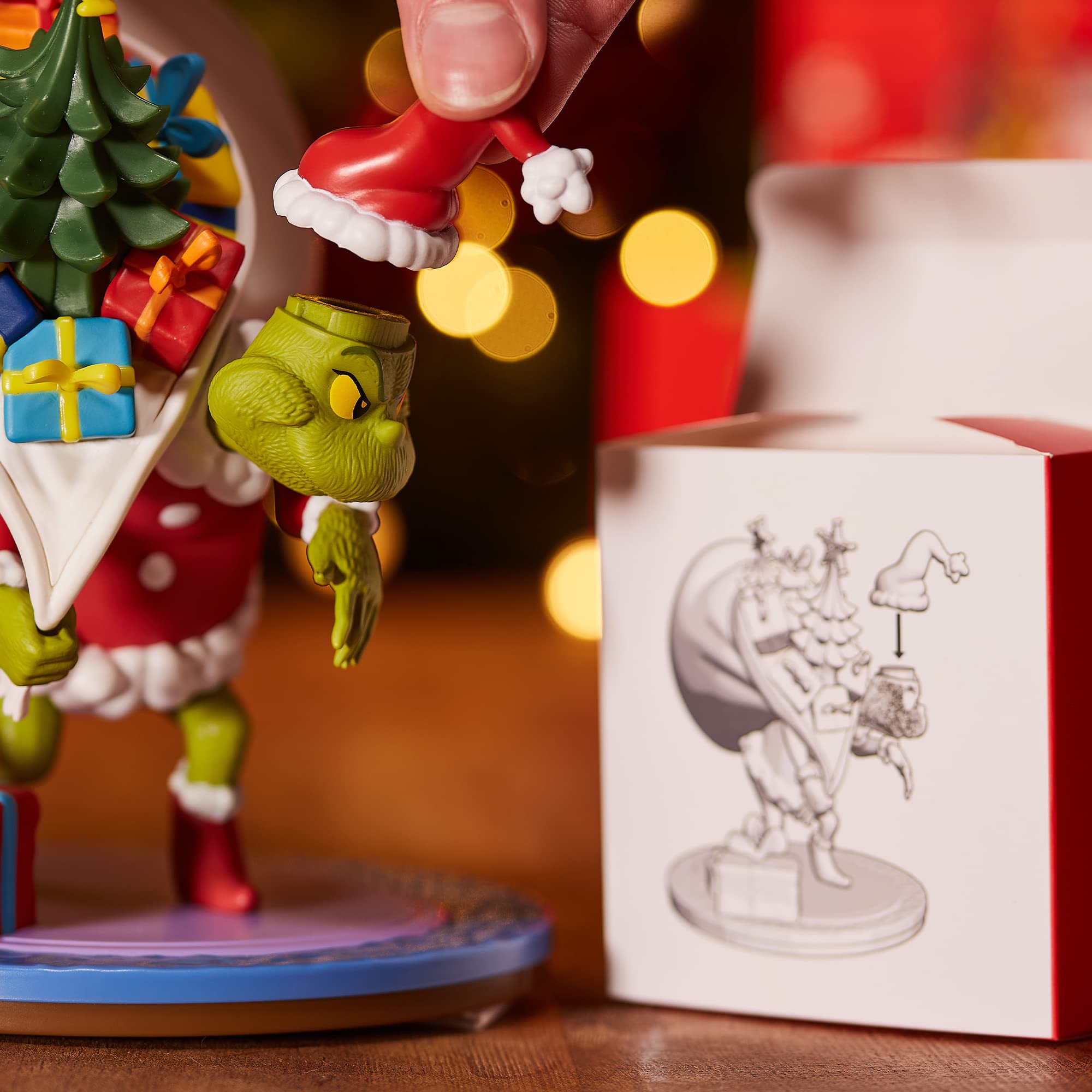 CC Countdown Characters von Numskull 2023 Dr Seuss Der Grinch Sammlerfigur - Offizielle Der Grinch Merchandise - Zusammenbaubare Charakterstatue