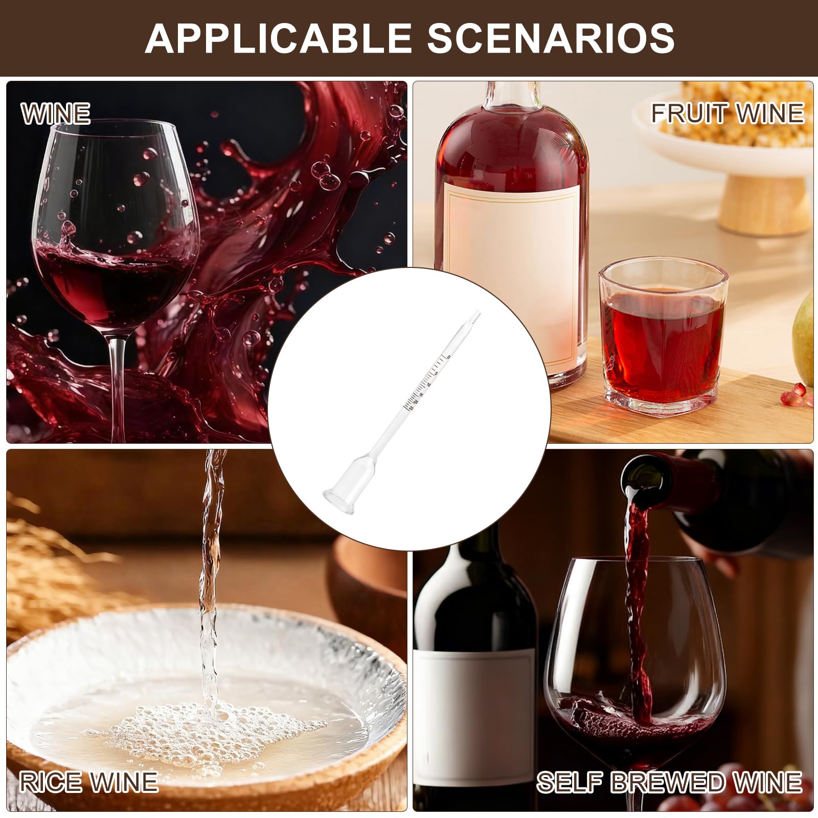 Aéromètre Pèse-alcool Avec Règle De Calcul – Œnologie, Vin, Scientifique, France
