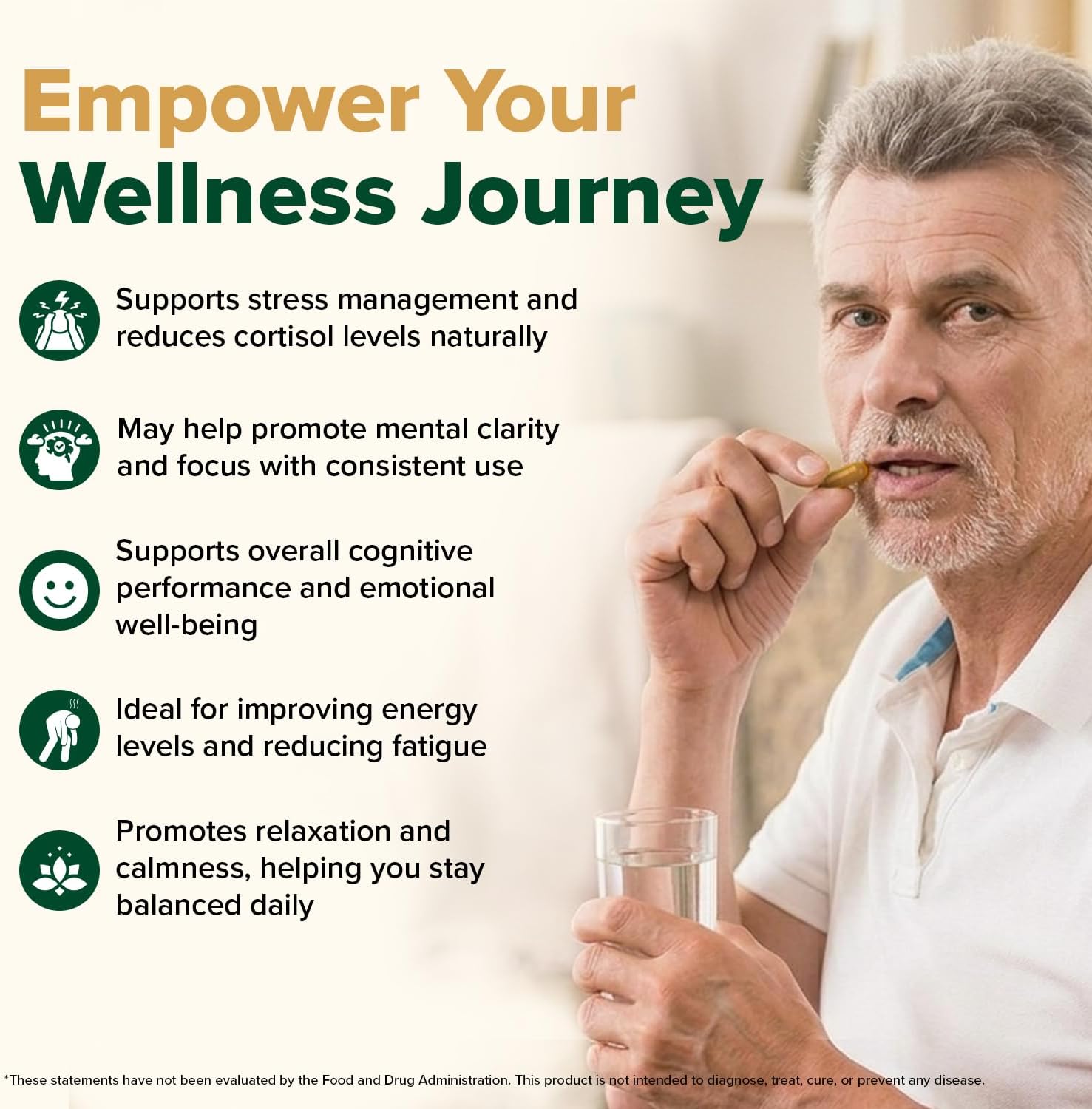 VAHDAM KSM -66 Ashwagandha 625 mg with Ginger & Piperine, Support Stress Relief (120 Capsules)