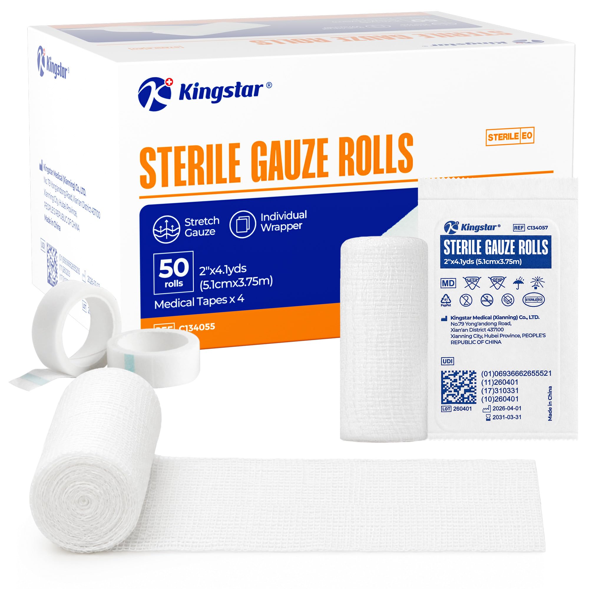 Sterile Gauze Roll 2 in x 4.1 Yards, First Aid Gauze Bandage, 12 Rolls — Amazon image 8