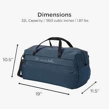 TravisMathew Lateral Duffel Weekender Bag, Navy
