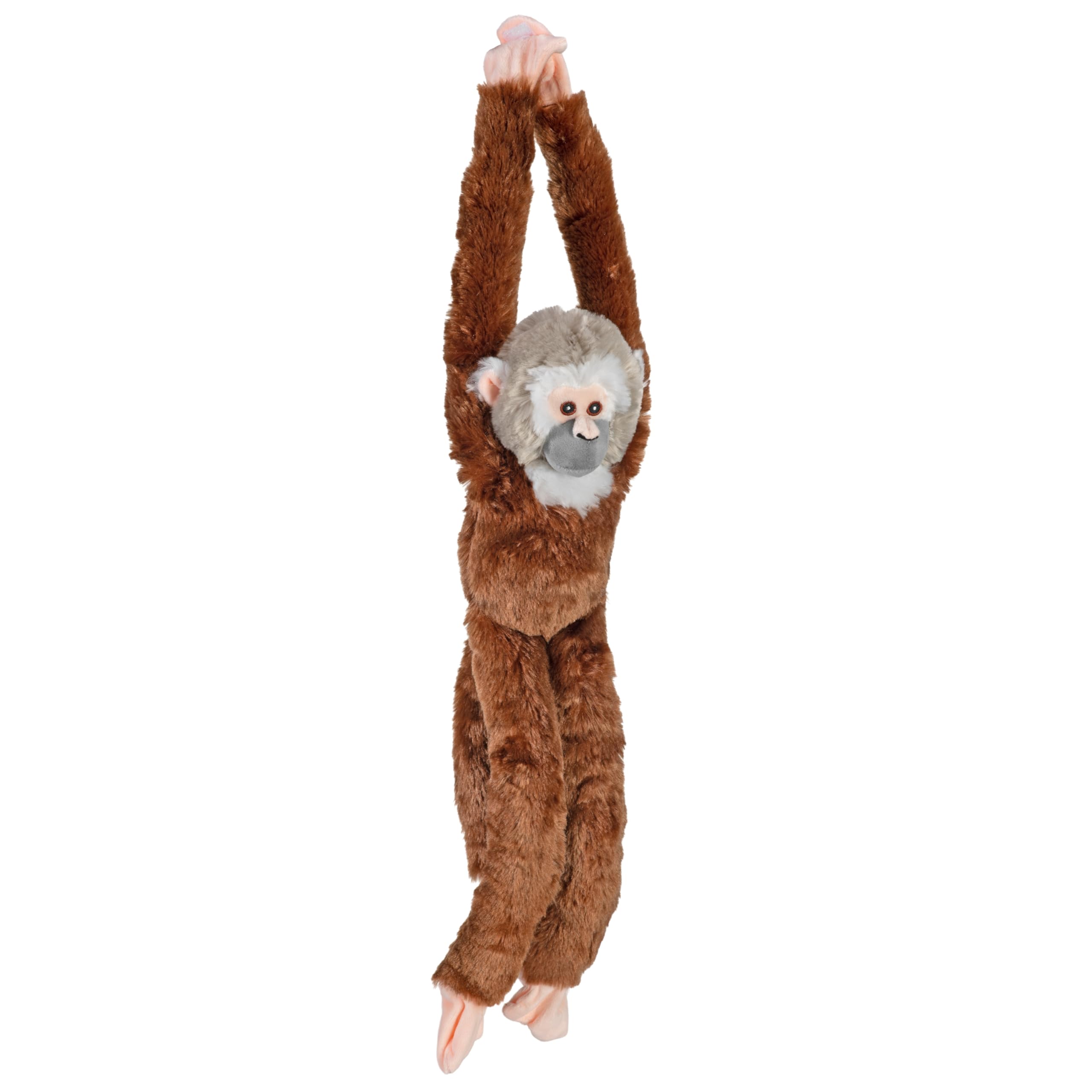 Idée cadeau bébé peluche singe écureuil suspendu de 56 cm