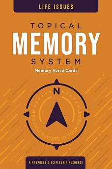 Topical Memory System Life Issues, Memory Verse Cards Hide Gods Word in Your Heart