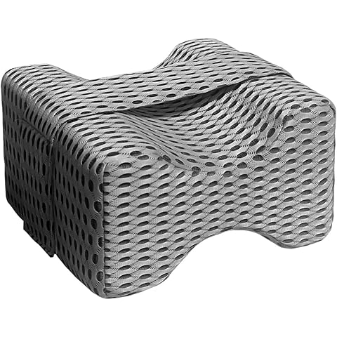 Knee Pillow for Side Sleepers - Soft Memory Foam Leg Pillow for Side Sleeping with ...