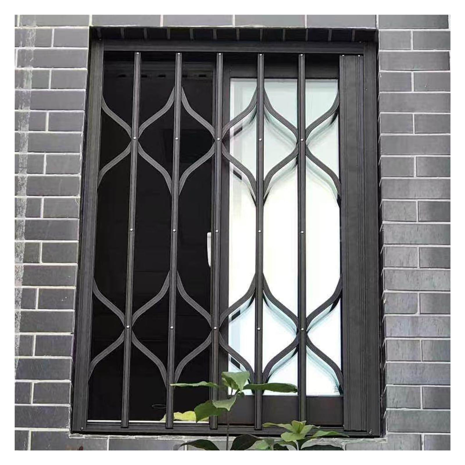 AMUFJJ Anti-Theft Safety Fence for Windows, Aluminum Window Security Bar Screens Protection Guard Enclosure Lockable for Attic/Garage/Basement(24x63 (60x160cm))
