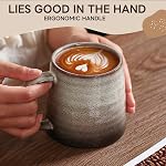Ceramic Coffee Mug Set of 4,15oz/450ml Coffee Mugs Porcelain Mug for Tea, Latte, Cappuccino,Mocha, Hot Chocolatz,Microwave & Dishwasher Safe