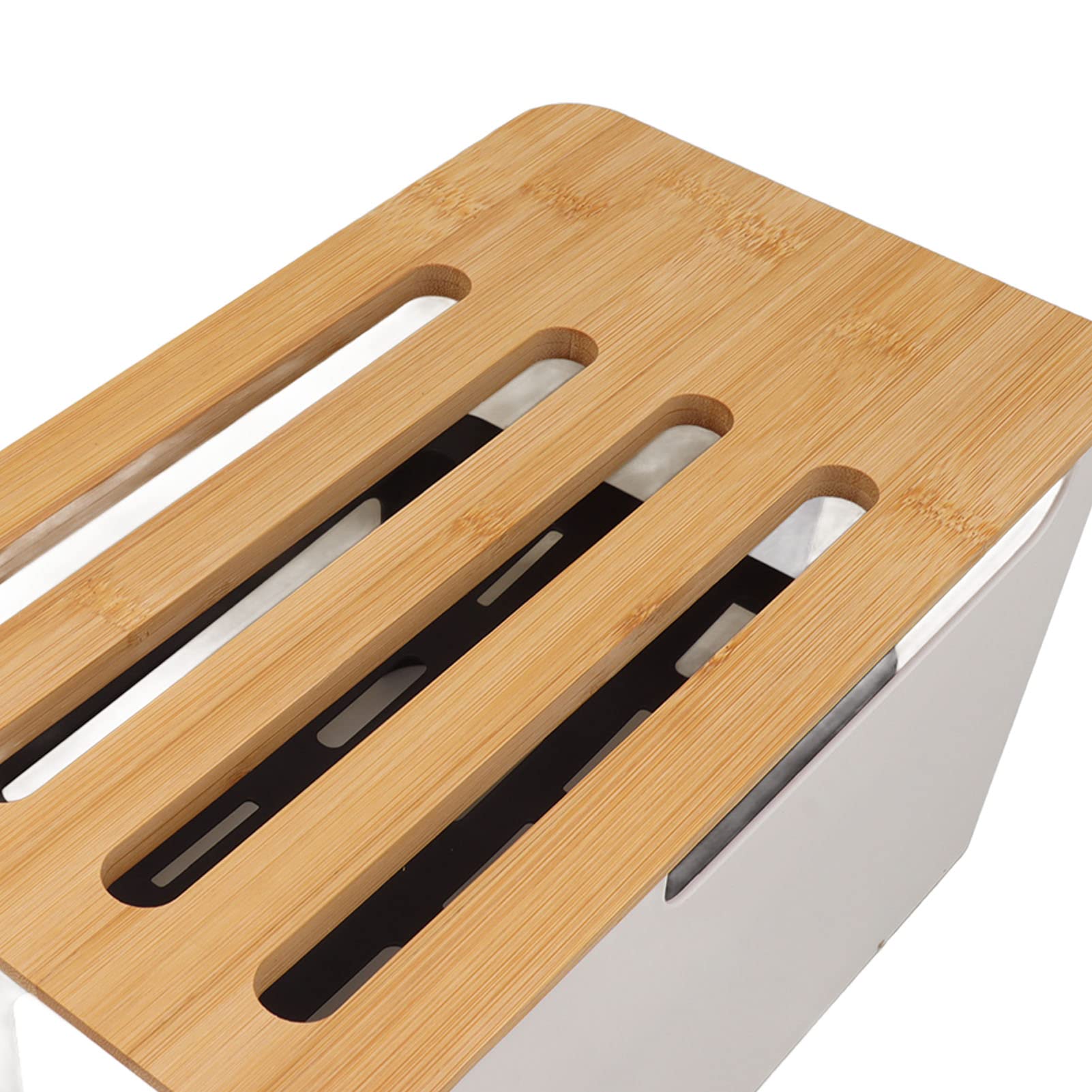 Yosoo Health Gear Boîte Rangement Routeur en Bois, Support Mural, Organisateur Câbles WiFi Modem