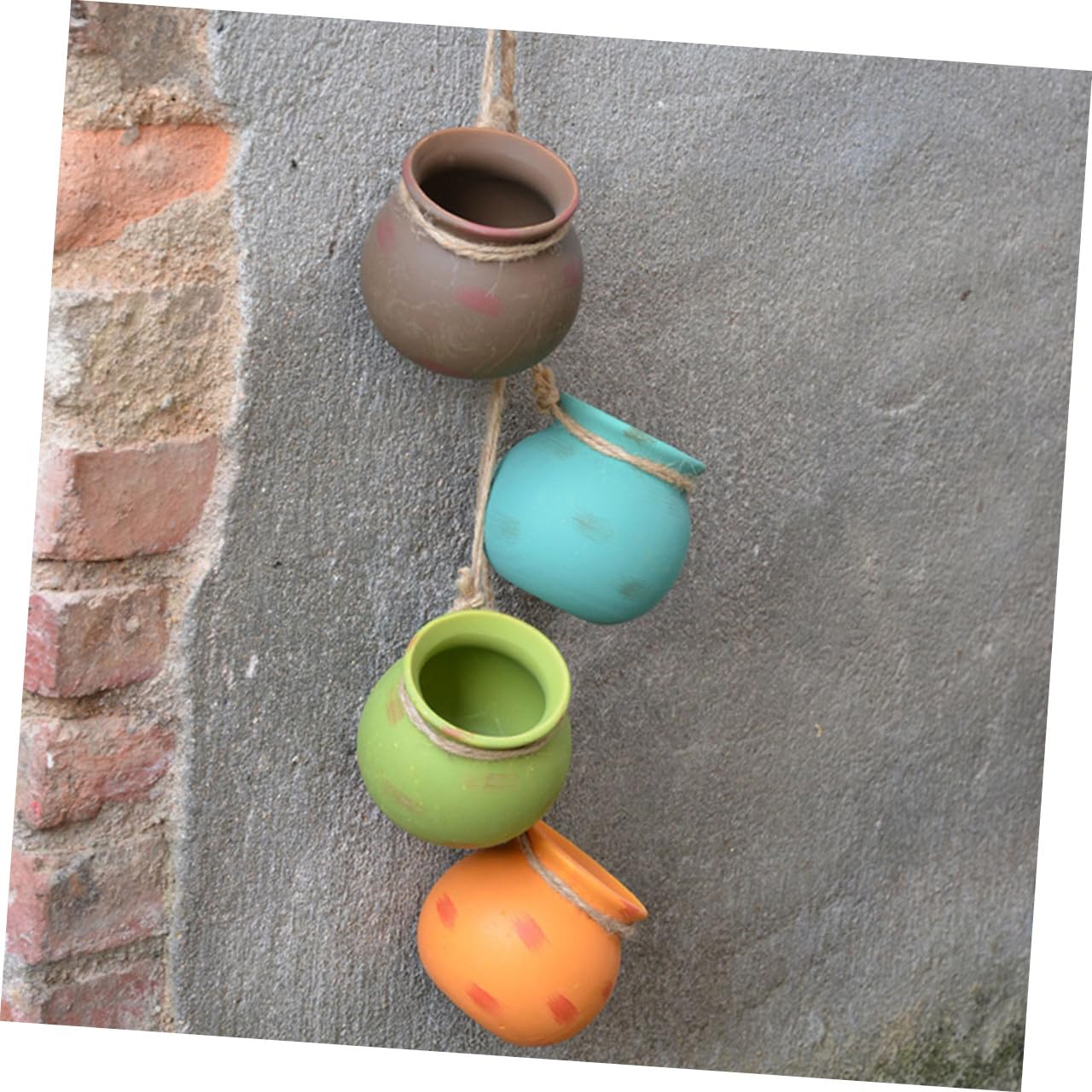 Abaodam 1 Set Pot de Fleurs Suspendu en Céramique, Décoration Élégante