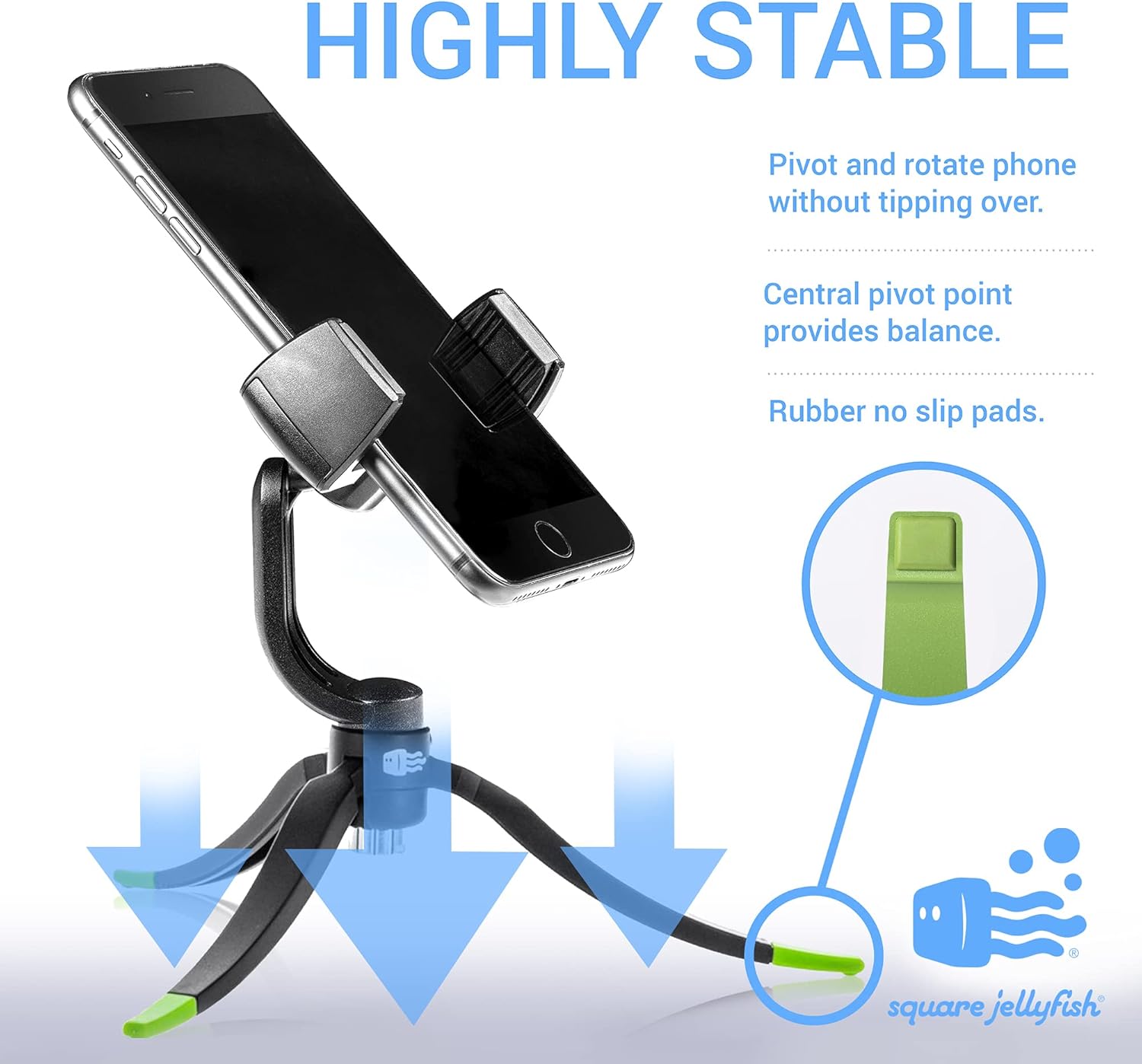 Square Jelly Grip Tripod Mount with Jelly Long Legs Ireland Ubuy