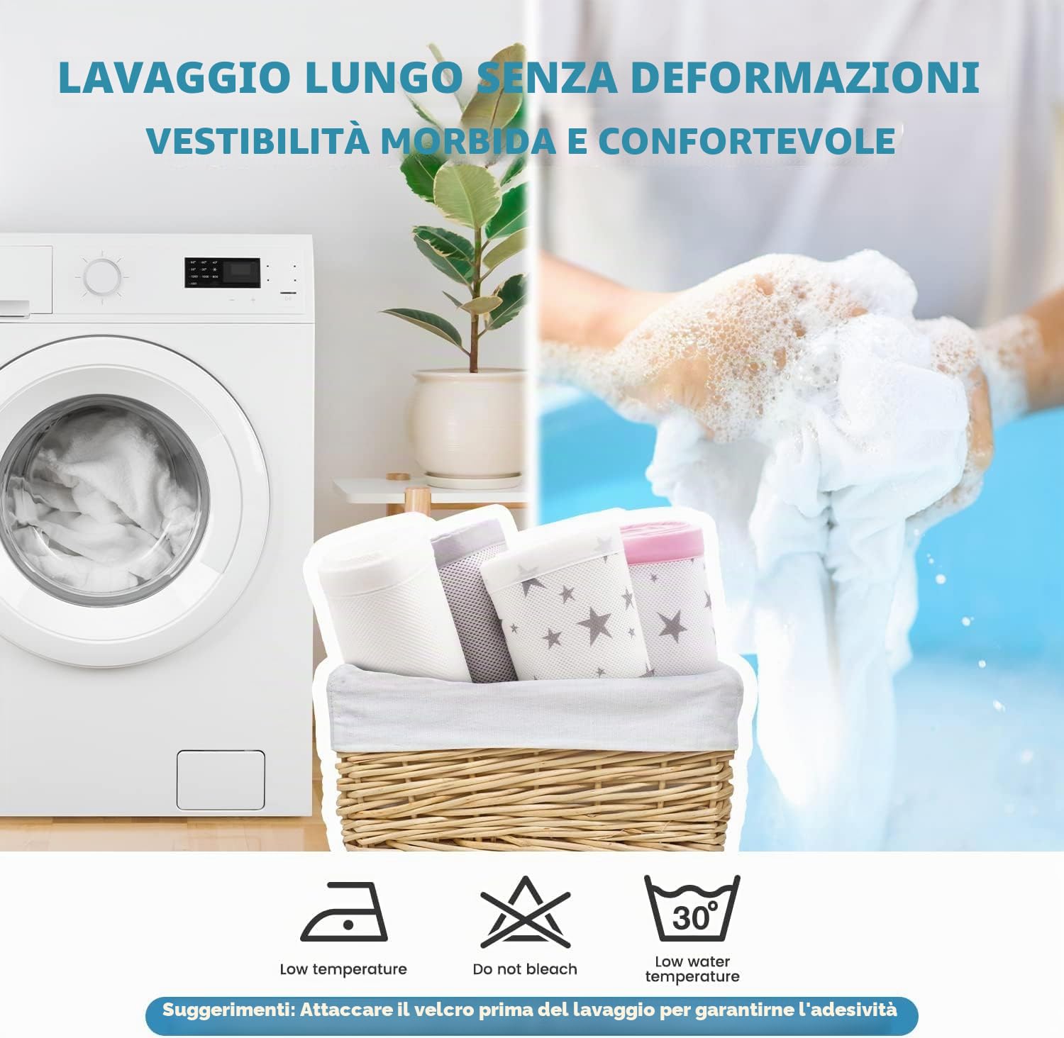 Set di 2 paracolpi traspiranti in rete per lettino, imbottiture per un sonno sicuro e confortevole, design regolabile, 32 x 22 cm, leggero e resistente, bianco