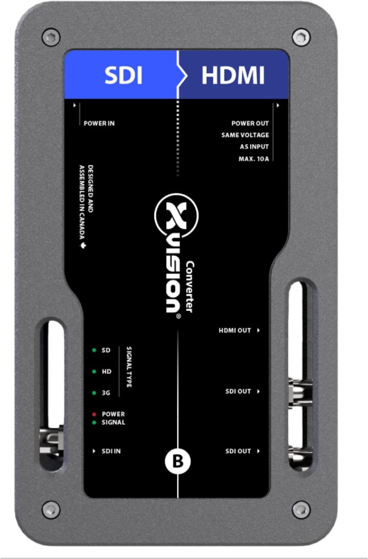 XVV-SDI2HDMI | xVision 1080p 720p SDI to HDMI Tour Ready Video Converter