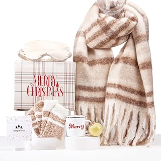 Breling 8 Pcs Christmas Women Gifts Coworkers Christmas Basket Gift Sets...