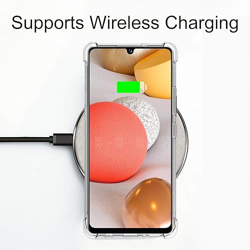 Miniatura 4 de Osophter Funda para Galaxy A42 5G, Samsung M42 5G, diseño floral floral para niñas y mujeres, absorción de golpes, flexible de goma TPU para Samsung