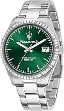 Maserati Men's Watch, Time, Date, Analogue, 43 mm, Competizione Collection, Gift for Men