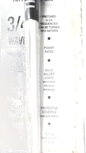 Miniatura 6 de Lote de 2 antenas de radio Everhardt TSM4-W 3/4 Wave de 4 pies de fibra de vidrio "Super Flex†CB - Blanco