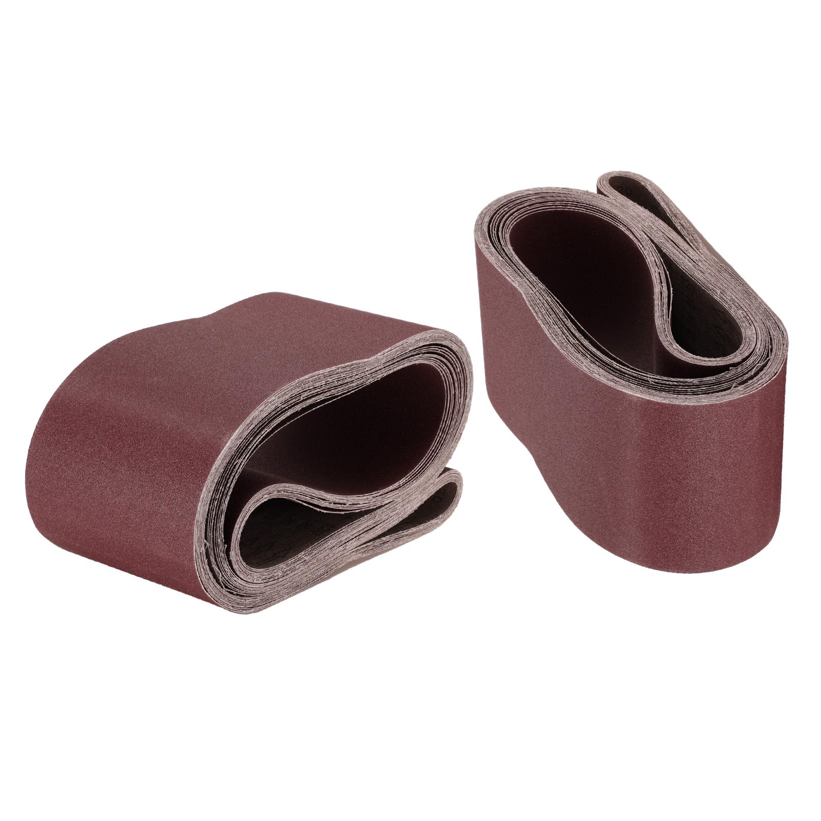 QUARKZMAN 10pcs 6" x 89" Bandas De Lijado 120 Granos Óxido De Aluminio Papel De Lijado Para Lijadora De Banda Papeles De Lijado Para Metal Madera Pulido, Marrón Rojizo