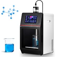 CGOLDENWALL Ultrasonic Homogenizer Sonicator Processor Lab Cell Disruptor Mixer Analysis of Ultrasonic Processor with 7-inch Touch Screen, Electric Lifting Platform, 20mm Probe 2000W, 1000-3000mL