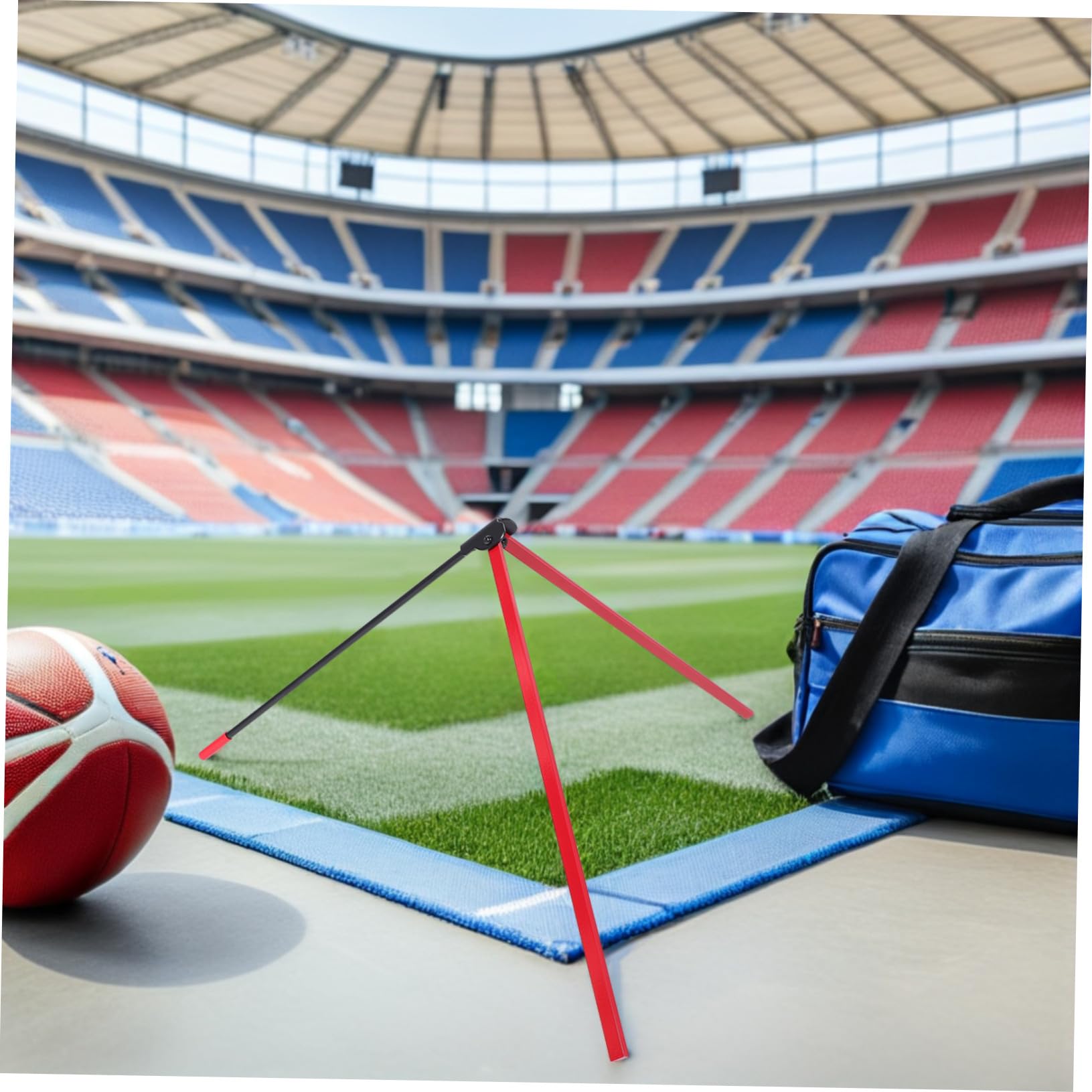 BESTonZON Fußball Kick Tee Verstellbar Wetterfest Mit Rutschfestem Stand Kick Trainingsständer Leicht Für Jugend Erwachsene Fußball Training