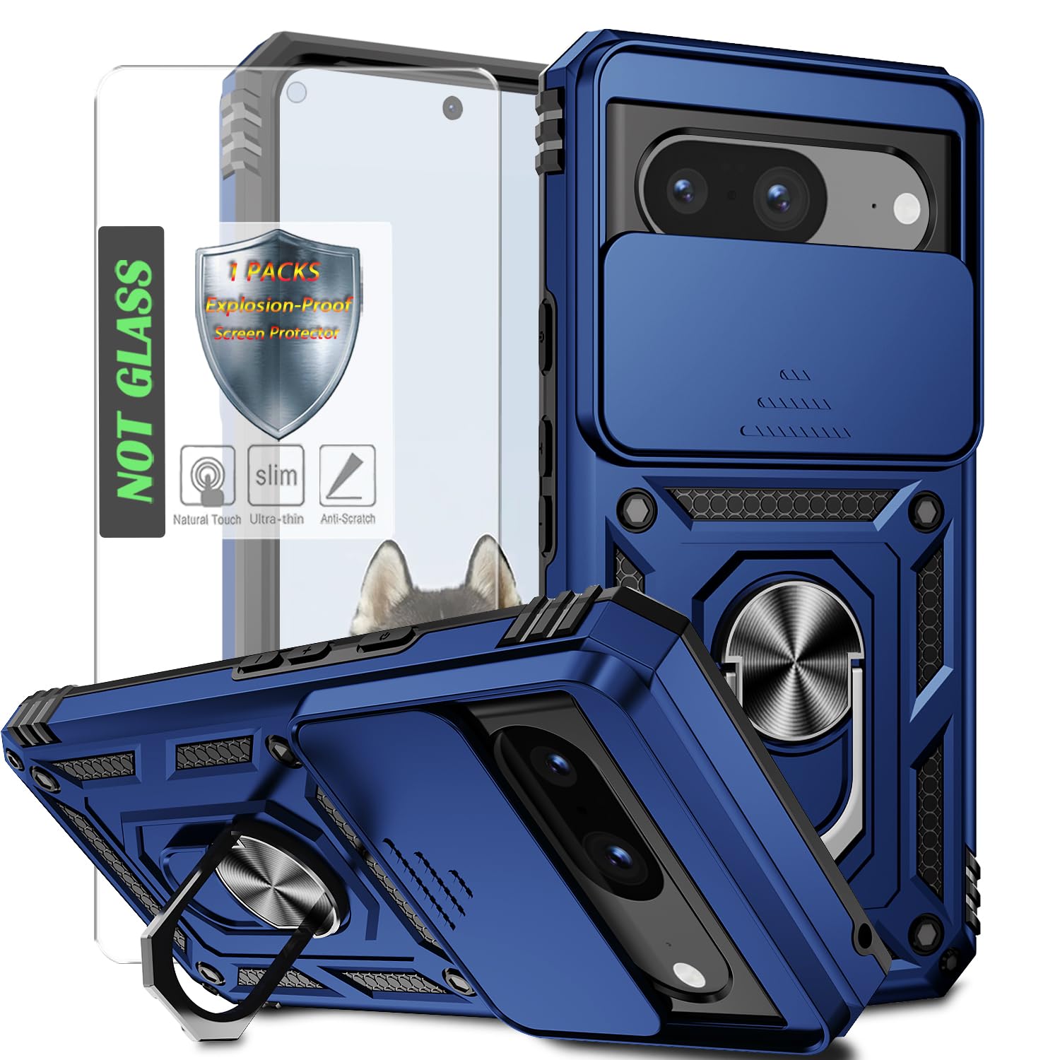 Coque Pixel 8 avec porte-carte résolvant le problème des chutes et rayures - 8