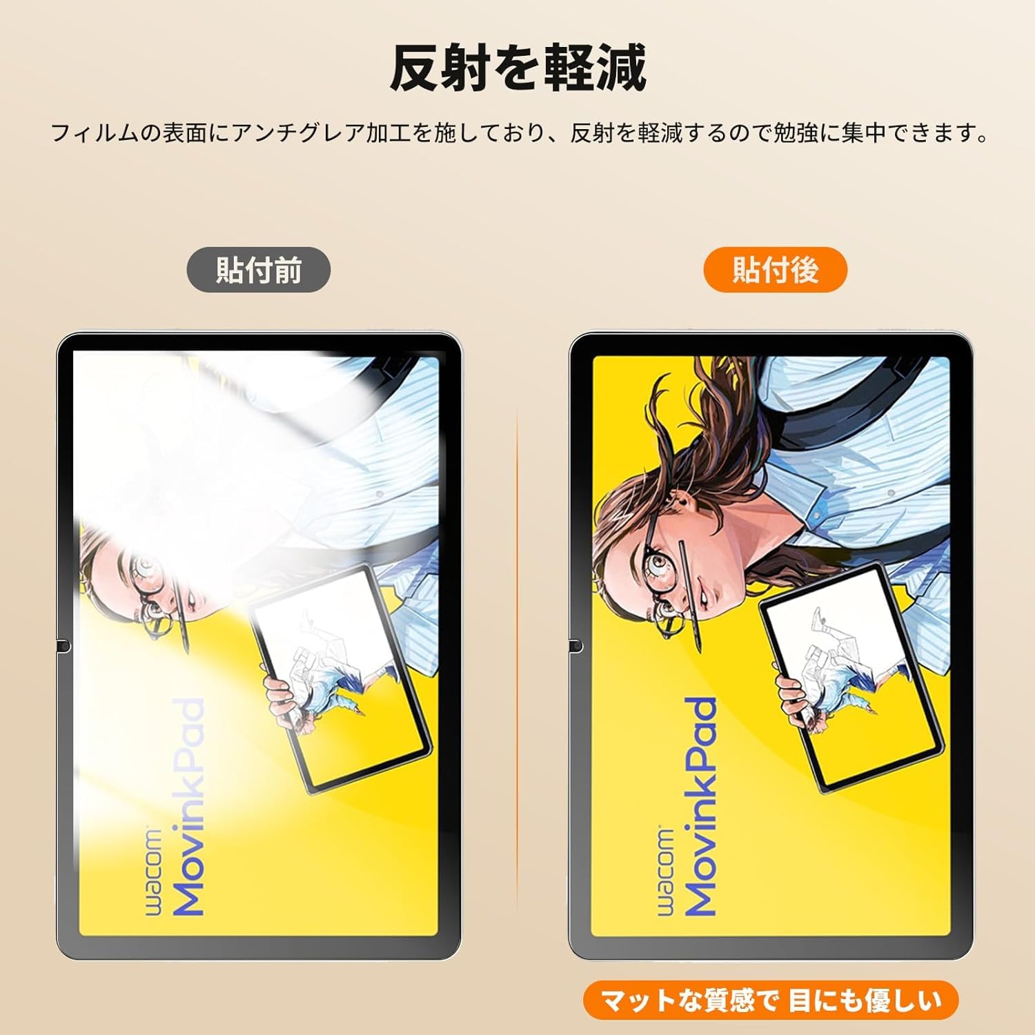 Amazon.co.jp: Gosento For Wacom MovinkPad 11 フィルム 11.45インチ