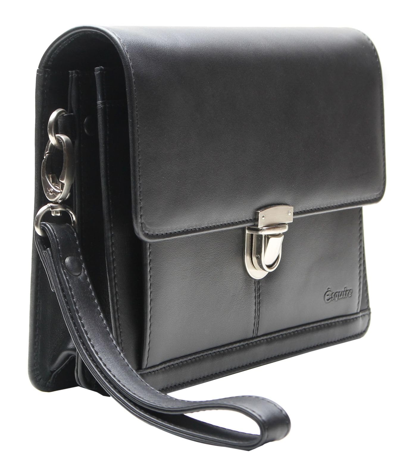 Esquire Oxford Handgelenktasche Leder 24 cm